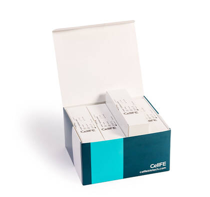 An open MPA Kit box. The box shows four MPAs fit inside the box.